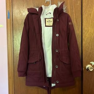 Hollister Women Stretch Cozy-Lined Parka XS